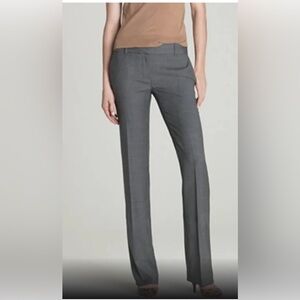 EUC JCrew factory City Fit season gray wool midrise trousers size 4